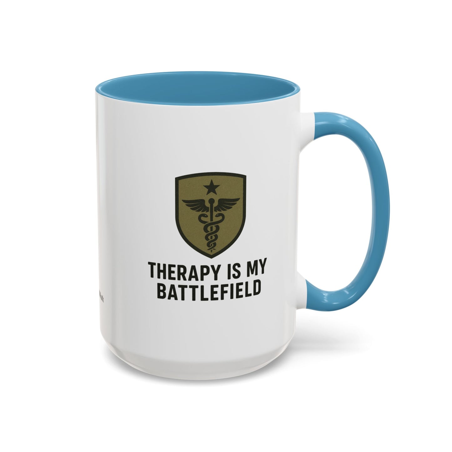 Military Social Work -Empowering Coffee Mug - "Therapy is My Battlefield" - Perfect Gift for Advocates and Supporters