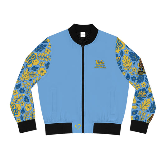 UCLA School of Social Welfare - Hawaiian Bomber Jacket - Baby Blue