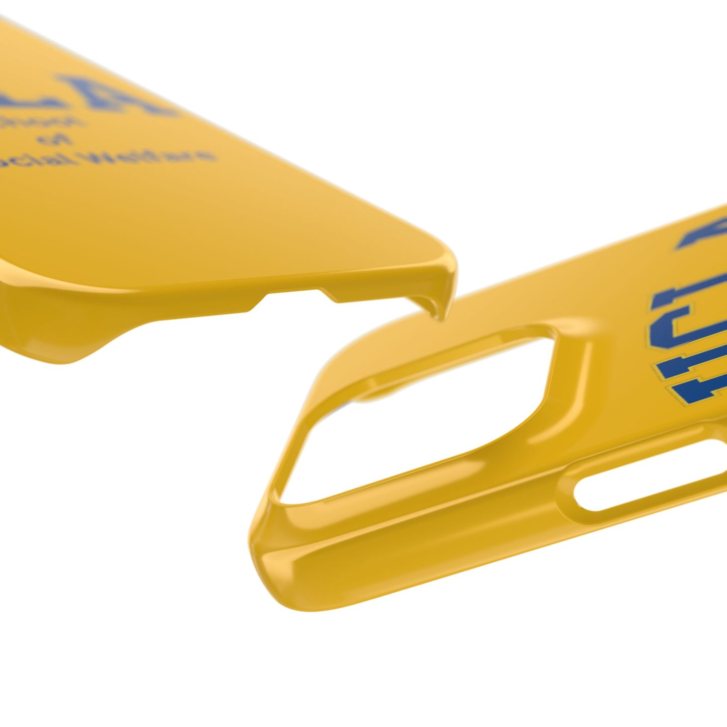 UCLA Slim I-Phone Case - School of Social Welfare-Text Logo (Yellow)