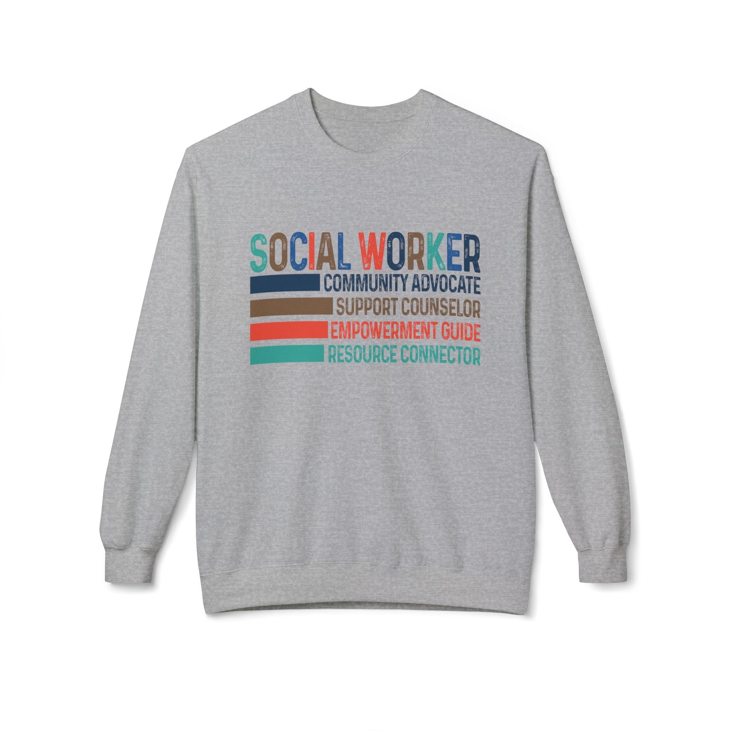 Social Worker Crewneck Sweatshirt — Retro & Fun Design