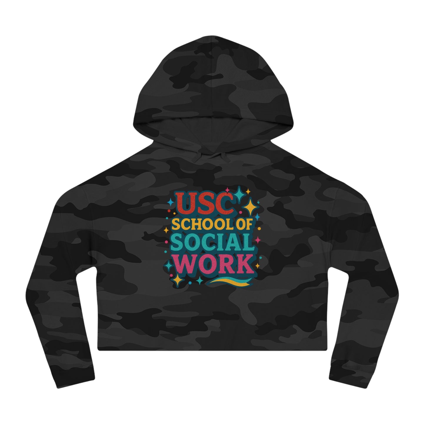 Sparkle - USC School of Social Work Women's Cropped Hoodie