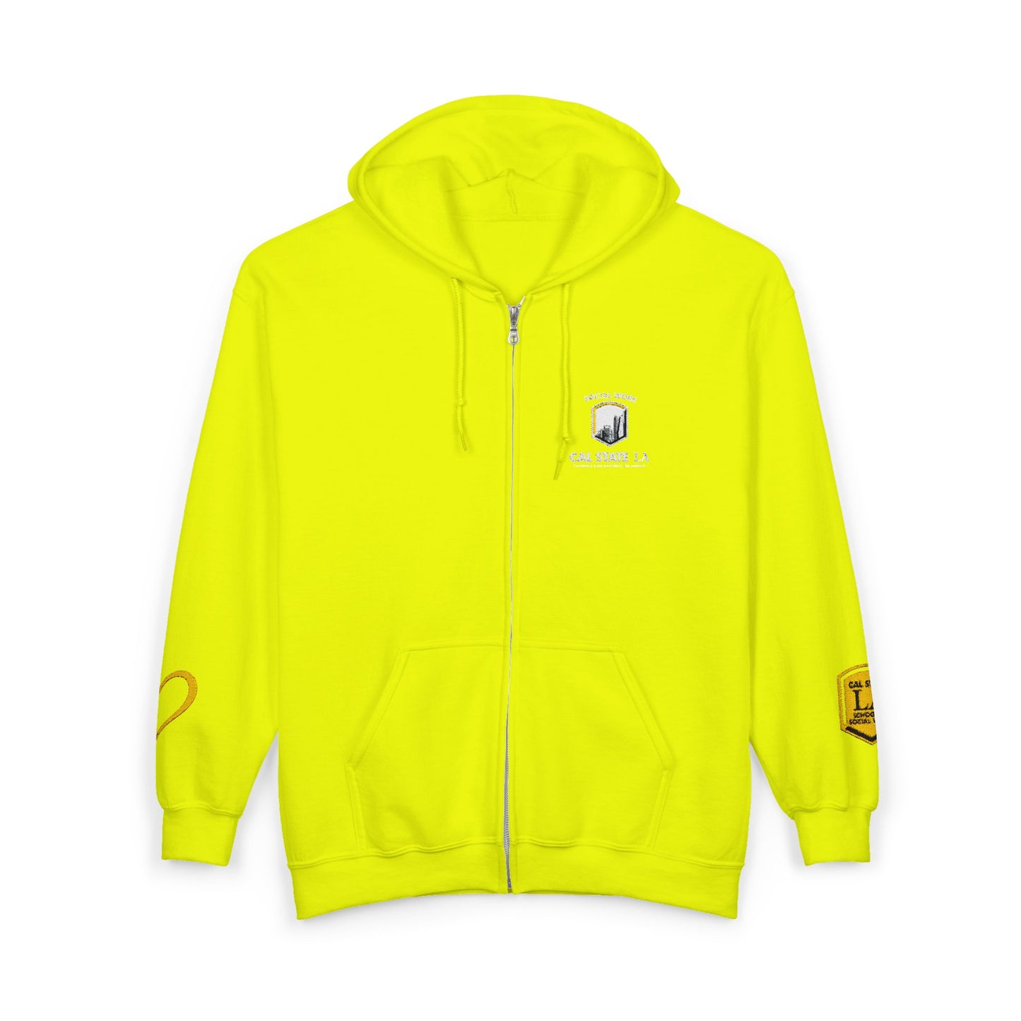Cal State LA- School of Social Work -Unisex Heavy Blend™ Full Zip Hooded Sweatshirt - Ultimate Comfort for Fans