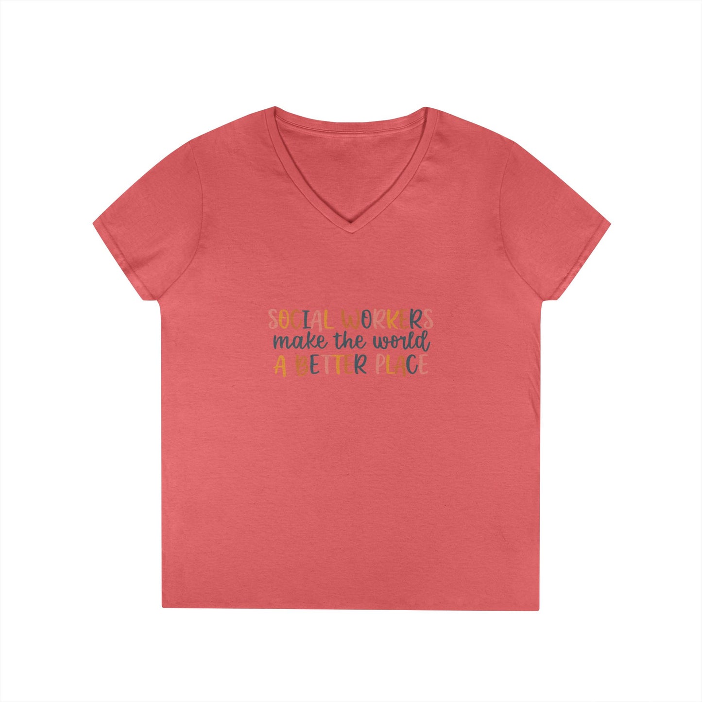 Social Workers Make The World A Better Place V-Neck T-Shirt