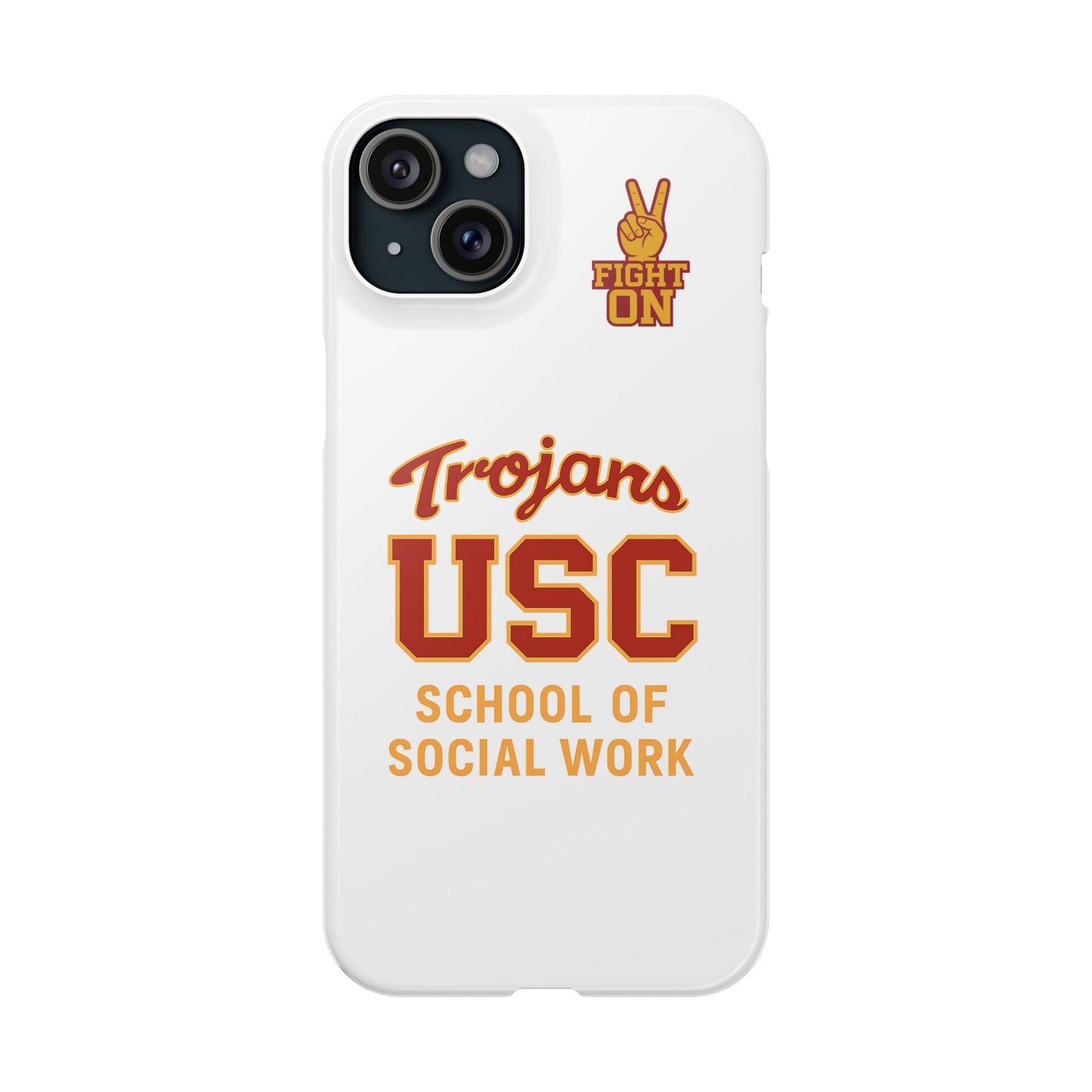 USC Trojans Slim I-Phone Case - School of Social Work (White)