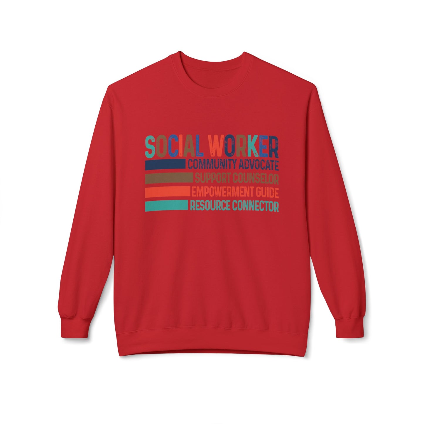 Social Worker Crewneck Sweatshirt — Retro & Fun Design