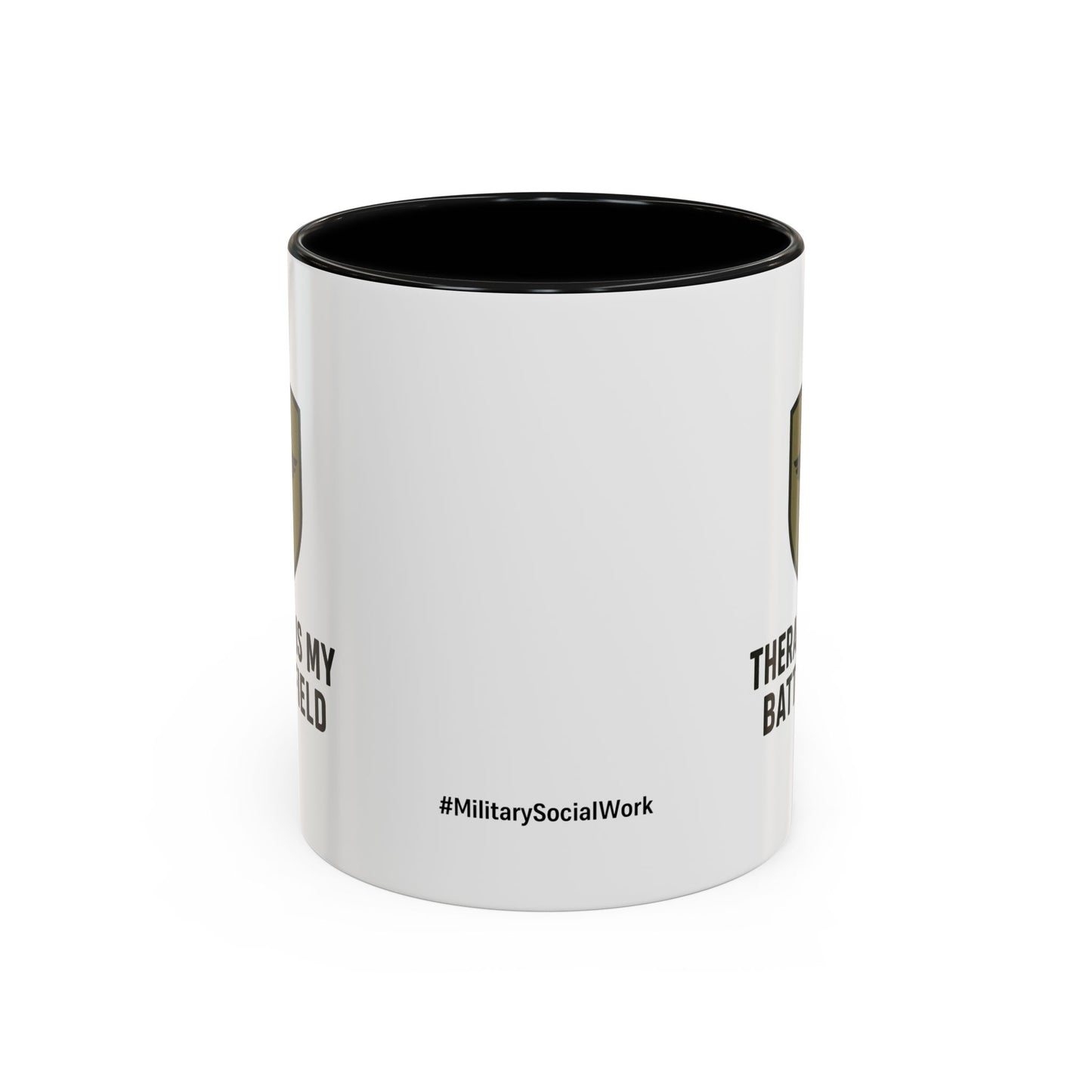 Military Social Work -Empowering Coffee Mug - "Therapy is My Battlefield" - Perfect Gift for Advocates and Supporters