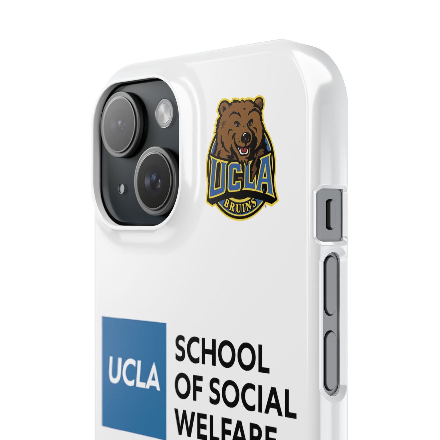 UCLA Slim I-Phone Case - School of Social Welfare (White)