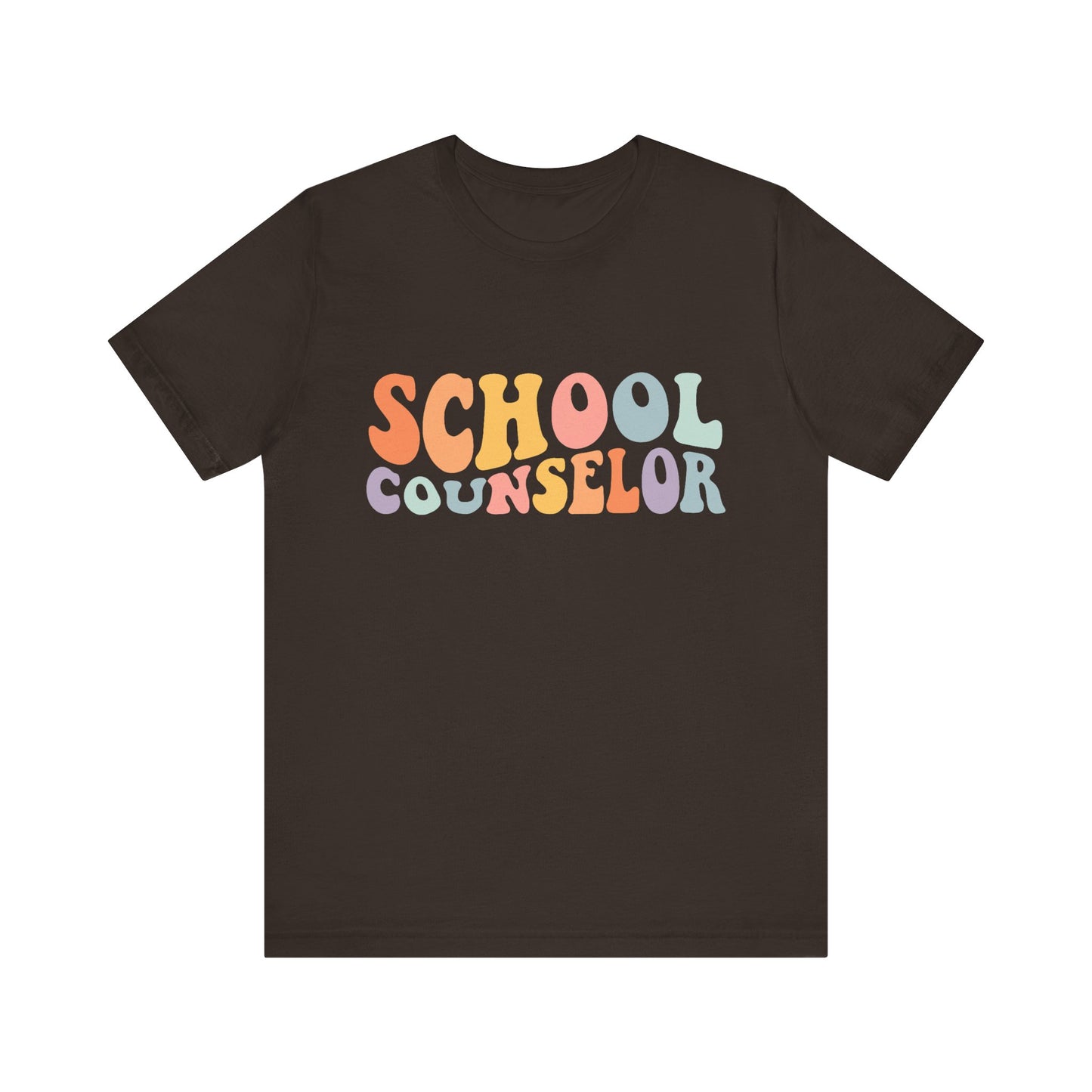 Unisex School Counselor Retro Shirt — Colorful Counseling Appreciation Tee