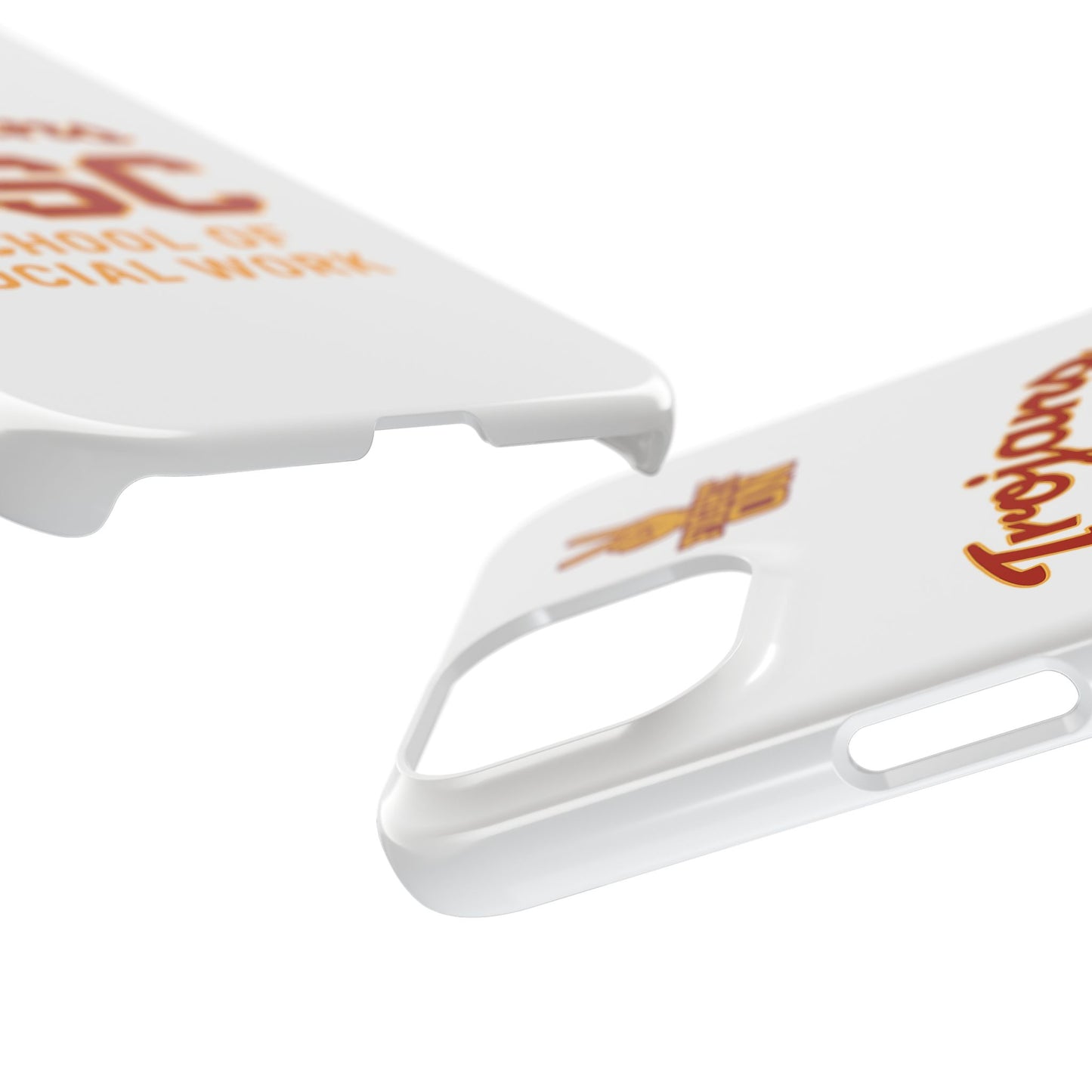 USC Trojans Slim I-Phone Case - School of Social Work (White)