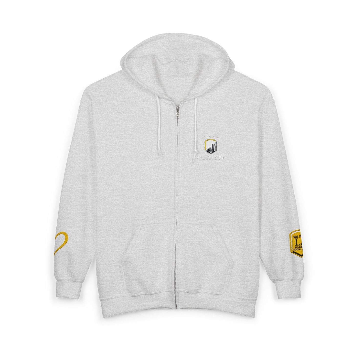 Cal State LA- School of Social Work -Unisex Heavy Blend™ Full Zip Hooded Sweatshirt - Ultimate Comfort for Fans