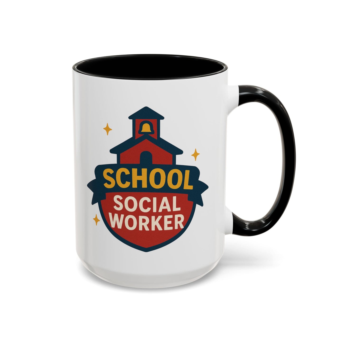 LCSW & School Social Worker Coffee Mug – Fueled by Coffee & Chaos (Various Colors)