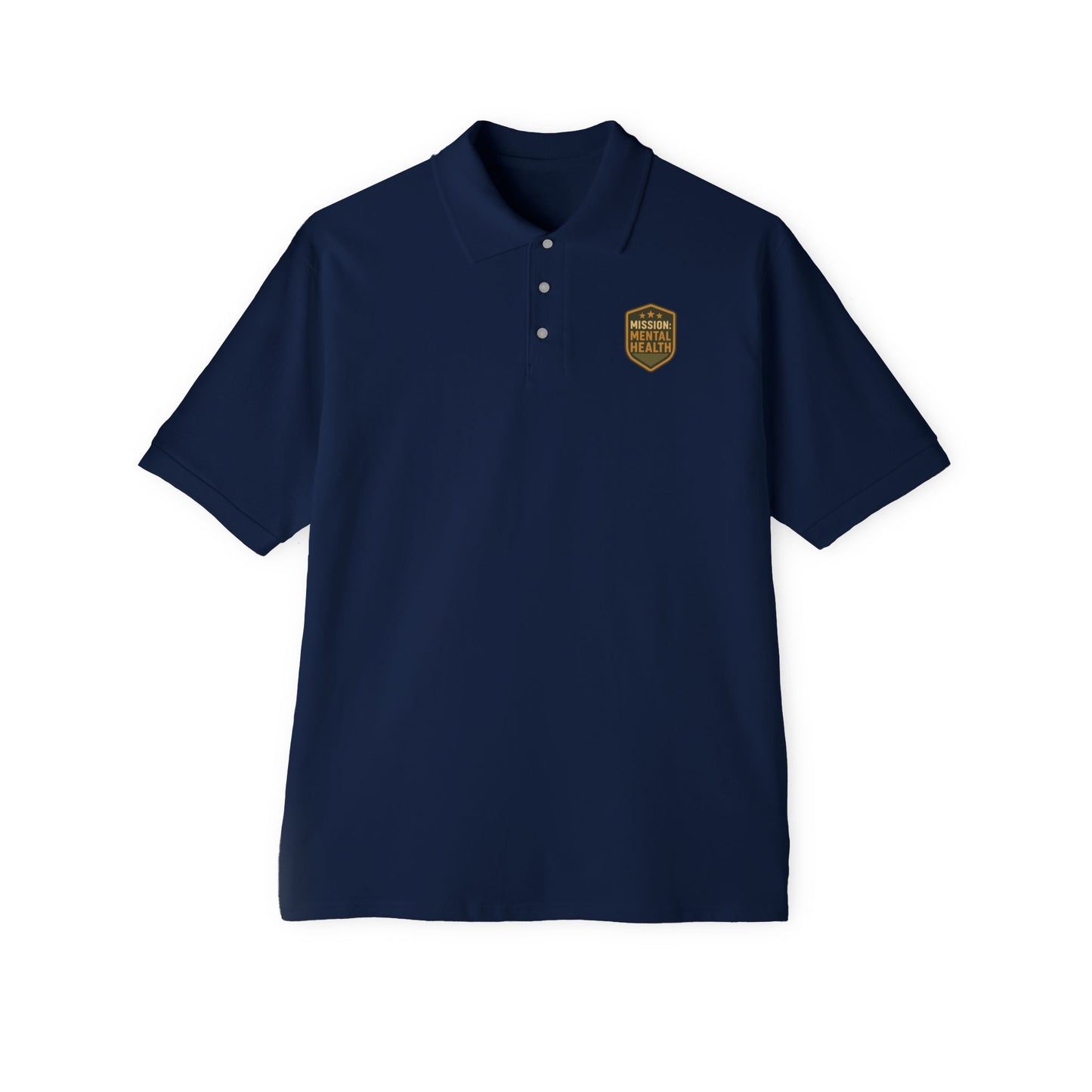 Military Social Work "Operation Mental Health" -Classic Men's Piqué Polo with Emblem