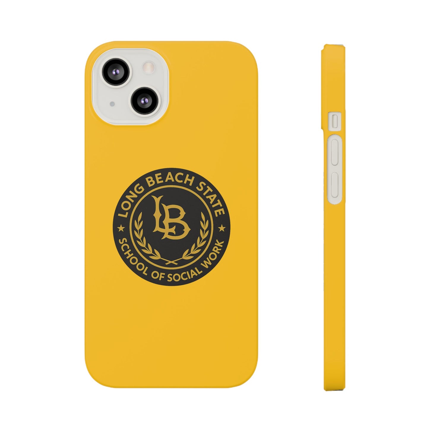 Long Beach State University - Slim I-Phone Case - School of Social Work (Yellow)