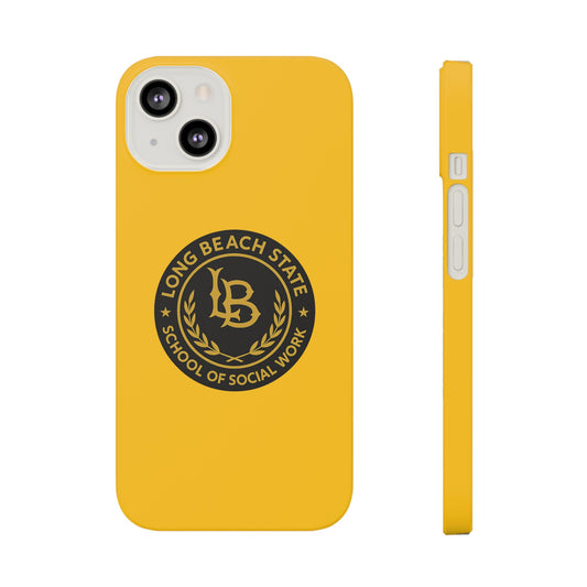 Long Beach State University - Slim I-Phone Case - School of Social Work (Yellow)