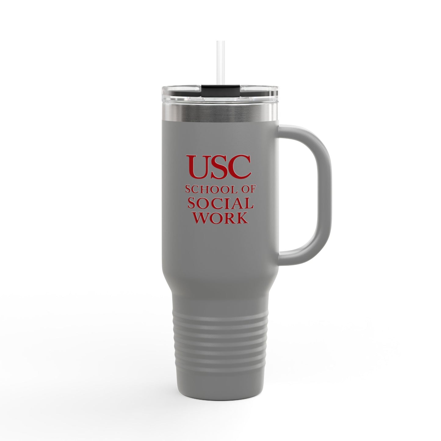 USC School of Social Work Insulated Travel Mug - 40oz Coffee Cup for Professionals & Students