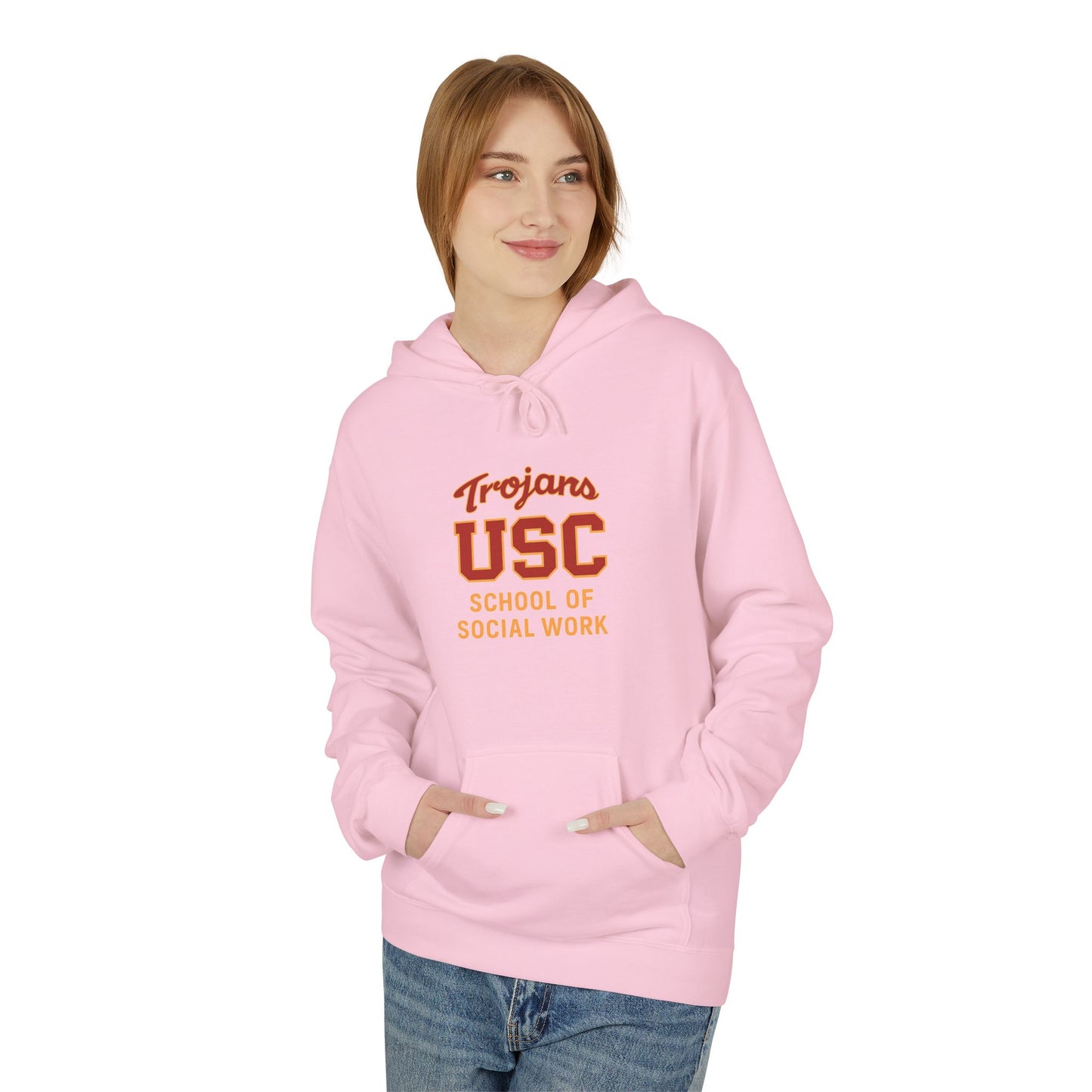 USC School of Social Work Unisex Softstyle Hoodie - Comfortable College Gear