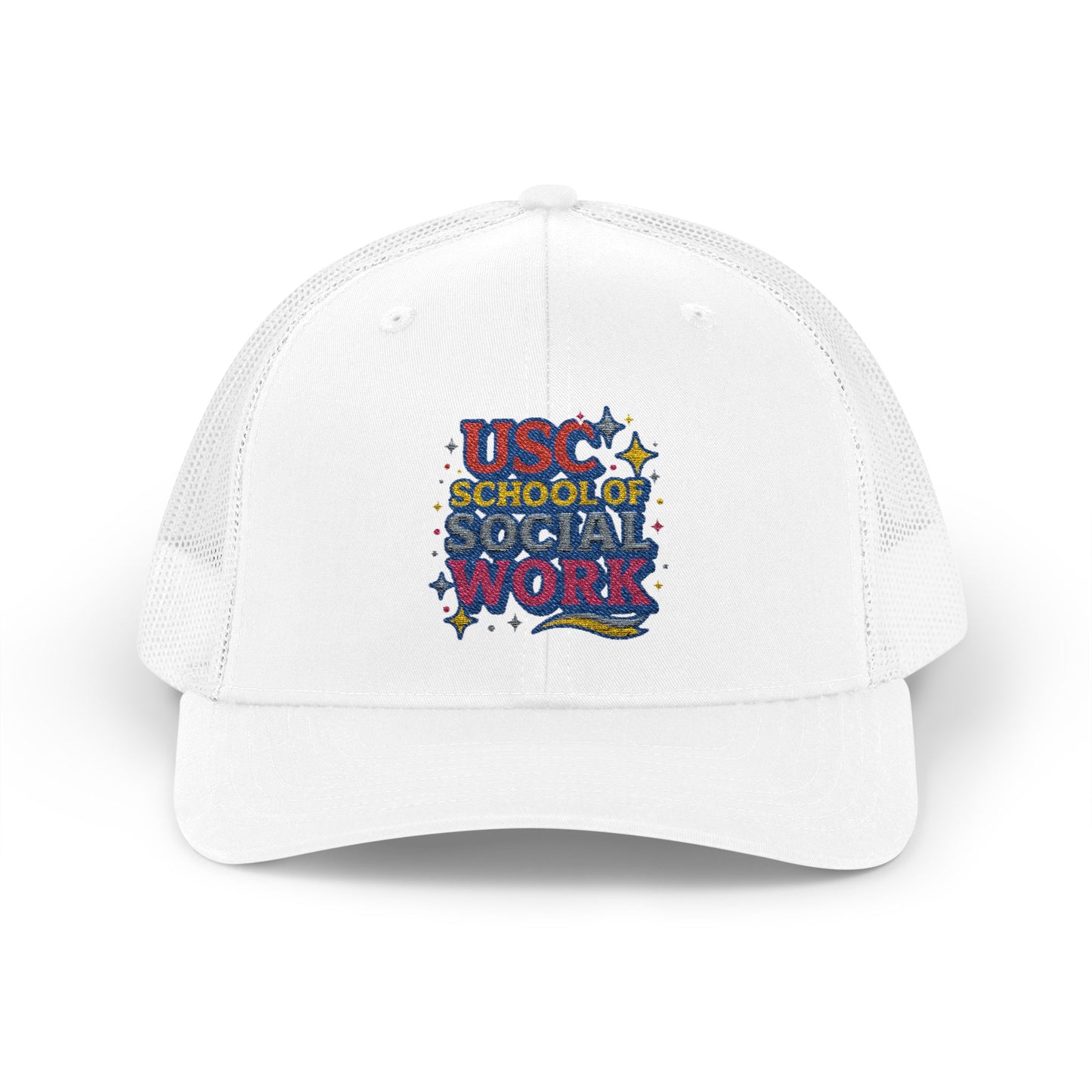 USC School of Social Work Glitter Logo Snapback Trucker Cap
