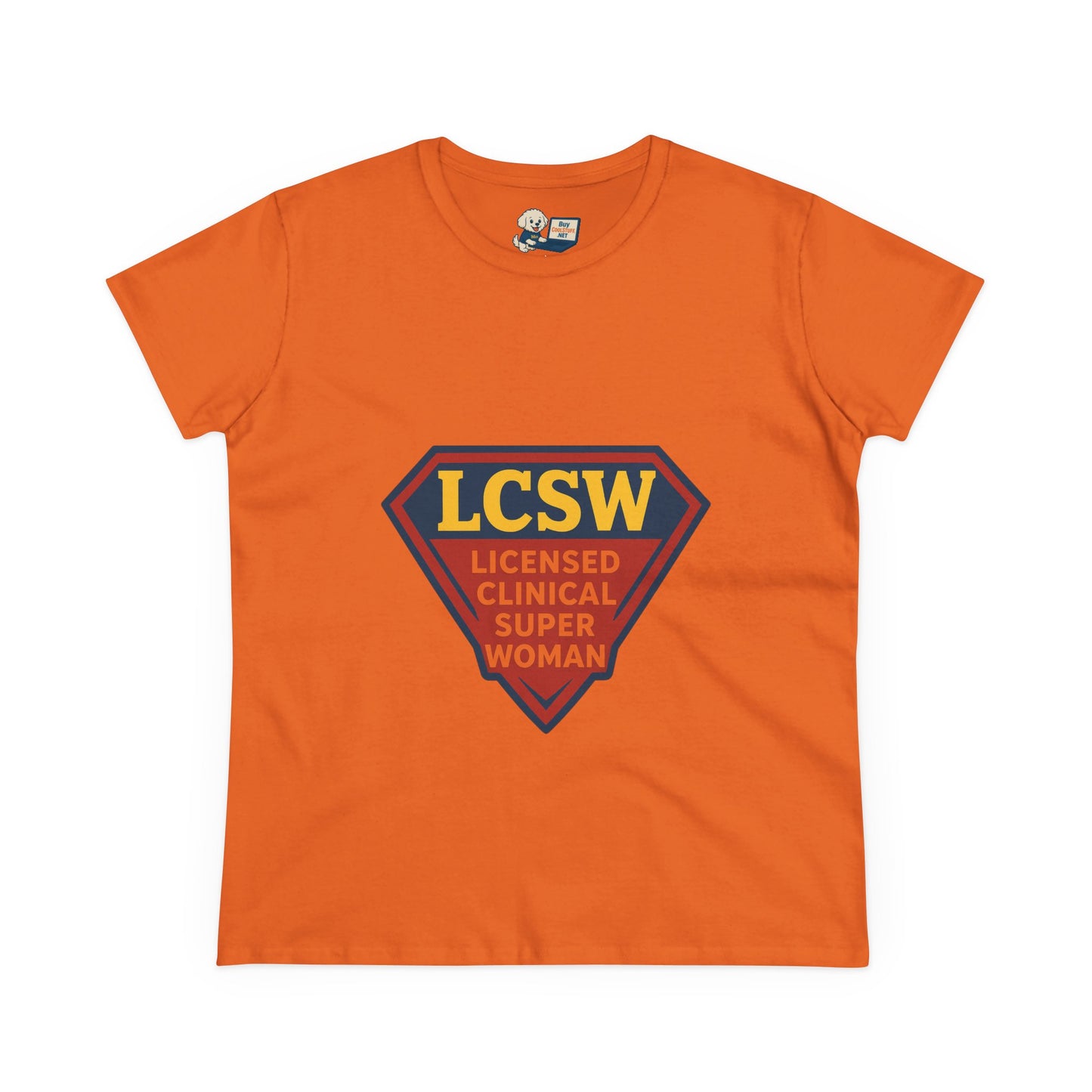 LCSW = Licensed Clinical Super Woman Tee – Saving the World, One Session at a Time Women's Midweight Cotton T-Shirt - Social Work