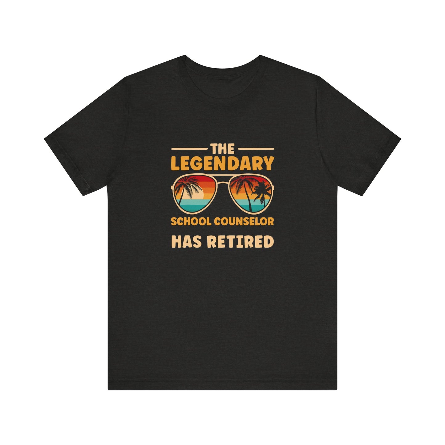 Unisex The Legendary School Counselor Has Retired T-Shirt — Retirement Gift Tee for Counselors