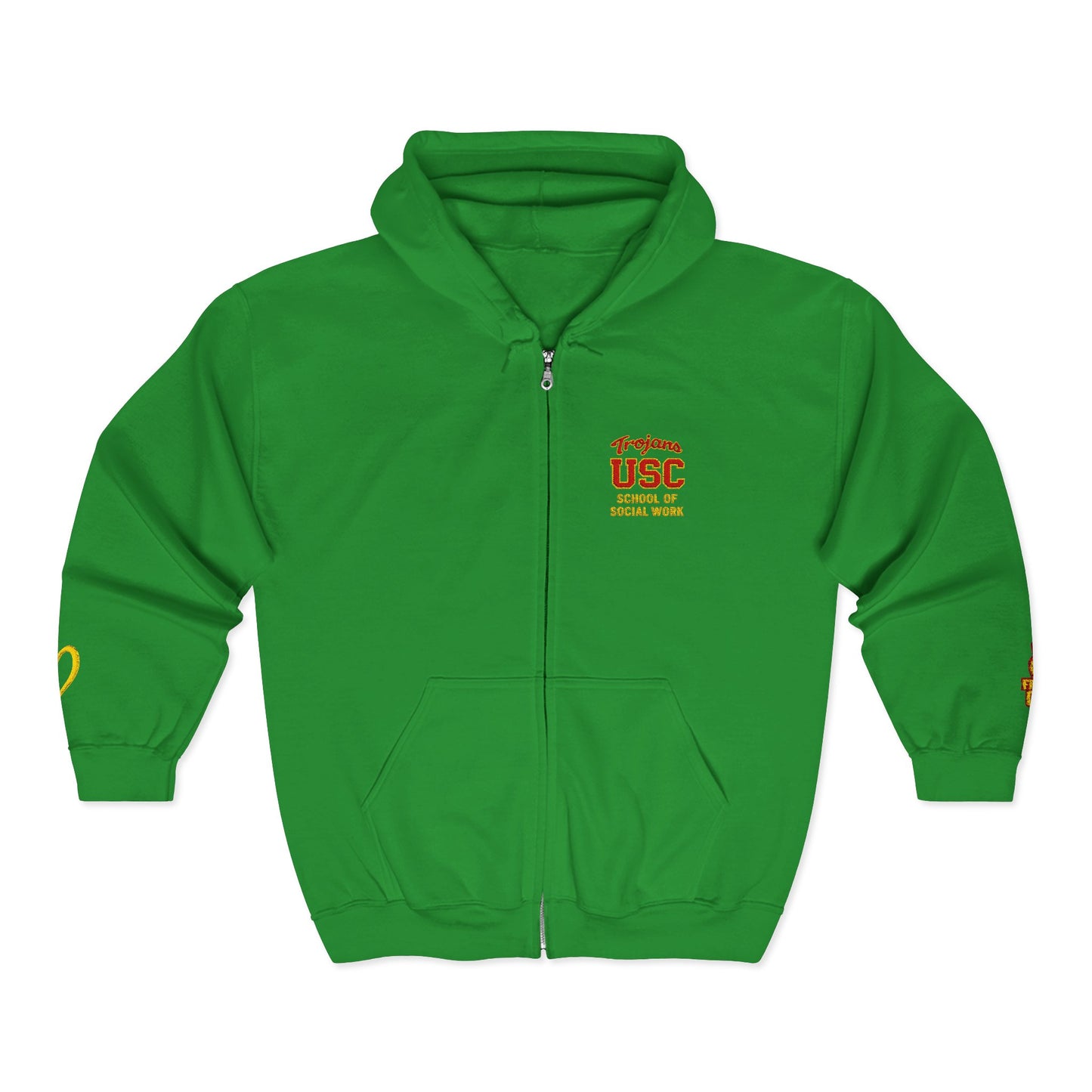 USC School of Social Work -Unisex Heavy Blend™ Full Zip Hooded Sweatshirt - Ultimate Comfort for Fans