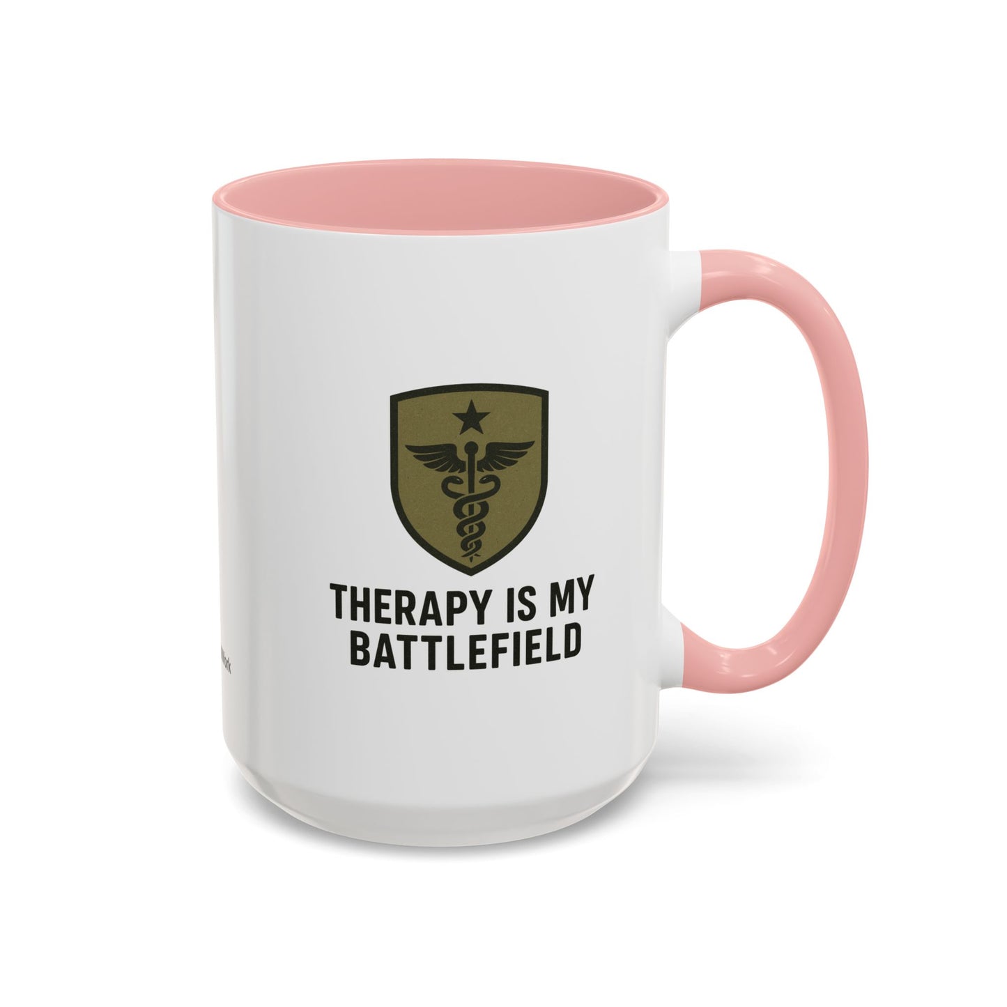 Military Social Work -Empowering Coffee Mug - "Therapy is My Battlefield" - Perfect Gift for Advocates and Supporters