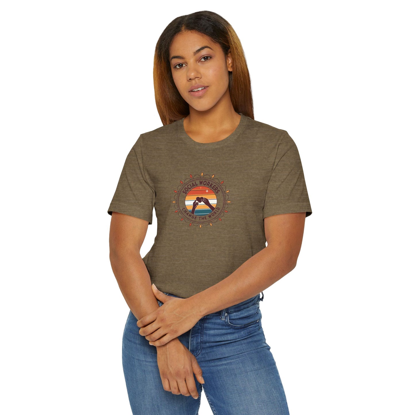 T-Shirt — Soul Worker Retro Sunset Graphic (Find Your Way) - Social Worker