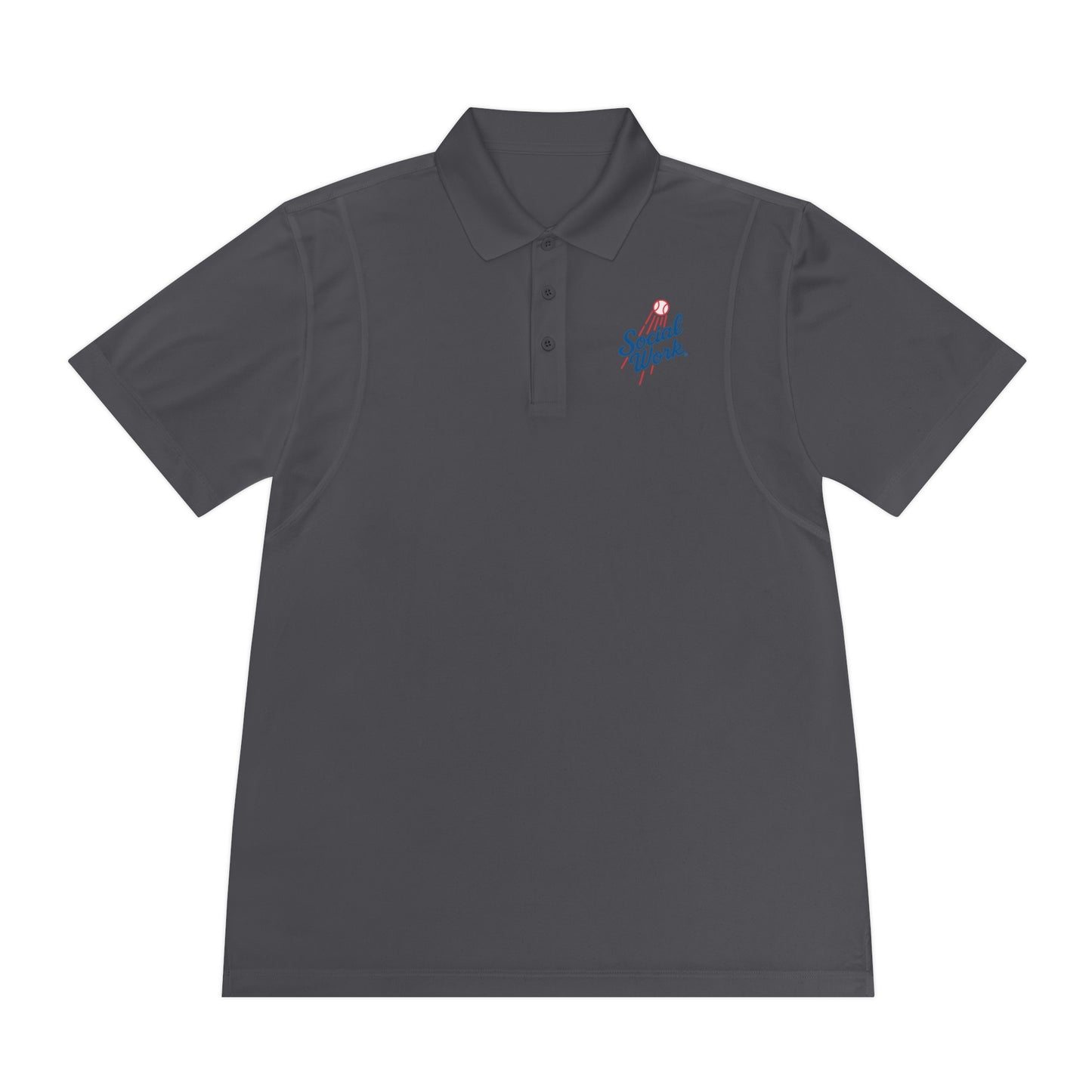 Sport Polo Shirt — Small "Special Week" Retro Script Chest Logo - Men's