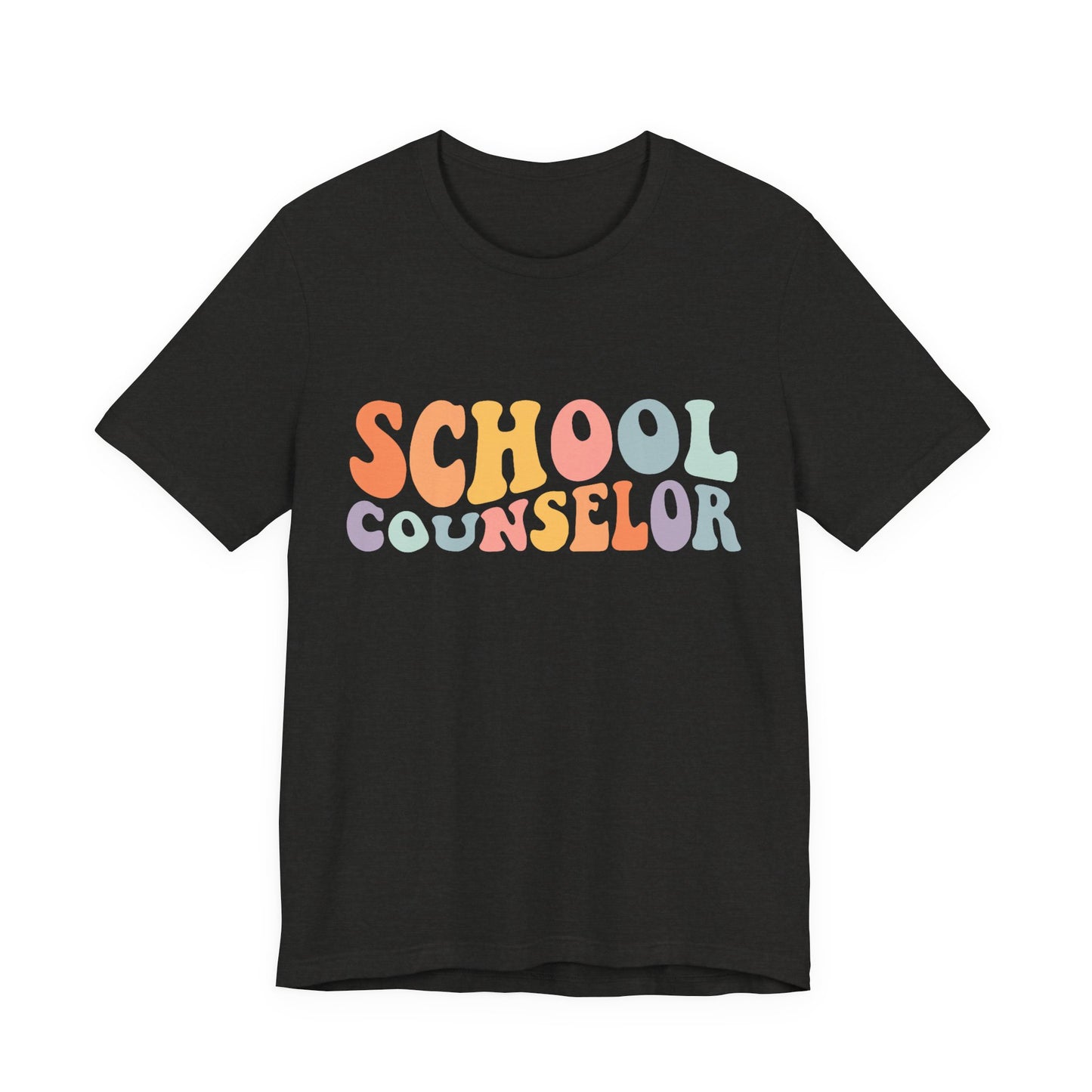 Unisex School Counselor Retro Shirt — Colorful Counseling Appreciation Tee