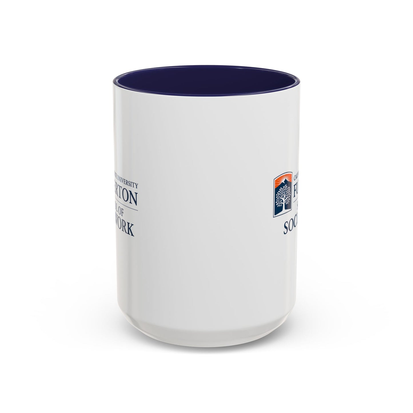 Fullerton School of Social Work Customized Accent Coffee Mug - 15oz