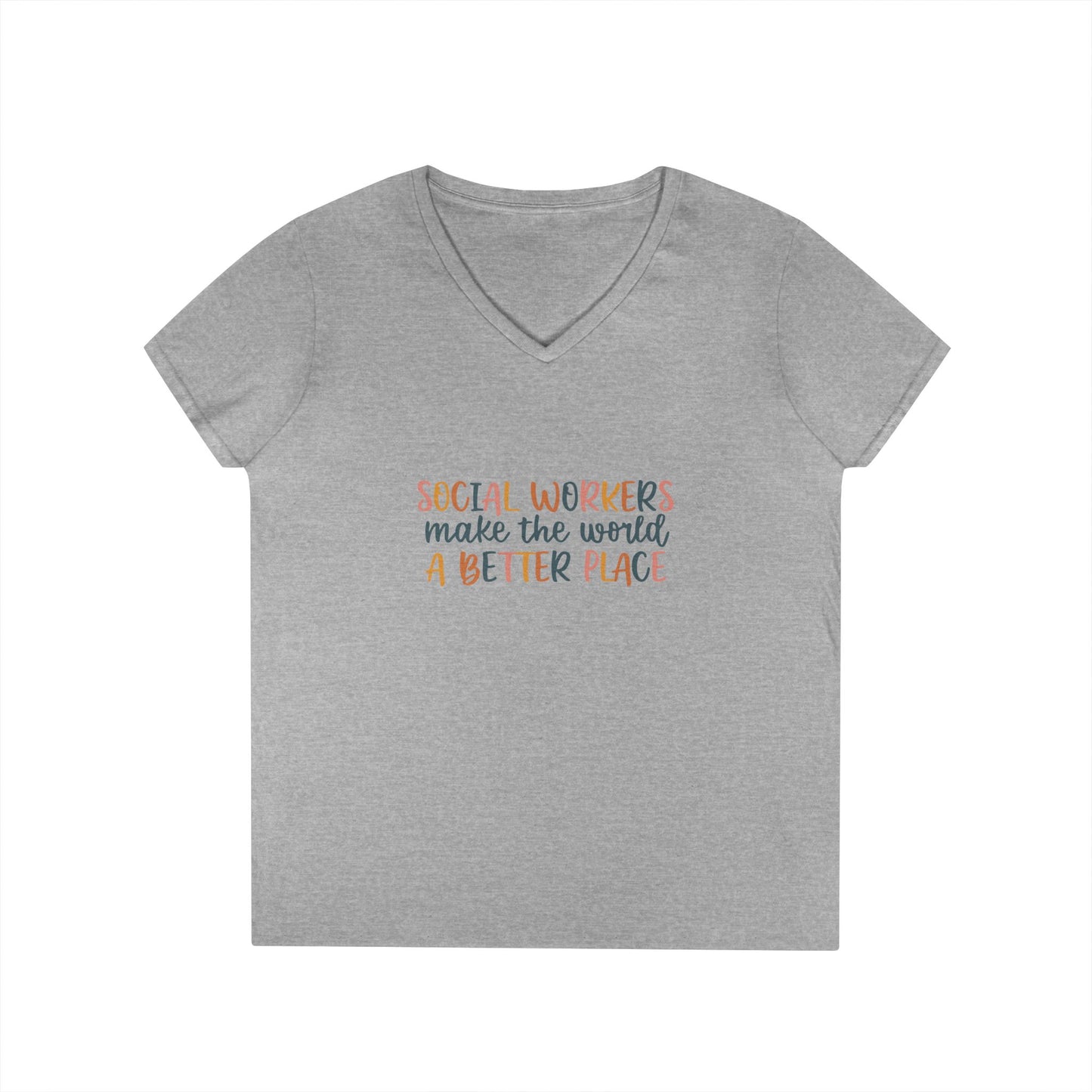 Social Workers Make The World A Better Place V-Neck T-Shirt