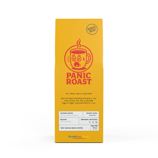 "Panic Roast" (Whole Bean)- Cascades Coffee Bean Blend (Medium-Dark Roast)
