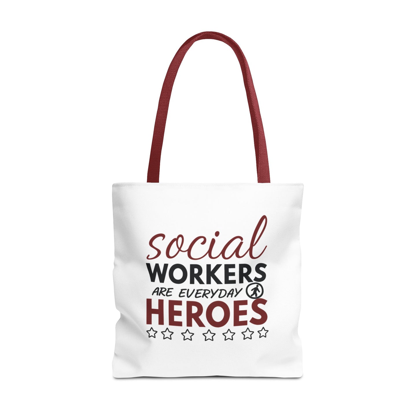 Social Worker Tote Bag — "Social Workers Are Everyday Heroes" / "Social Worker Change the World" Reusable Gift