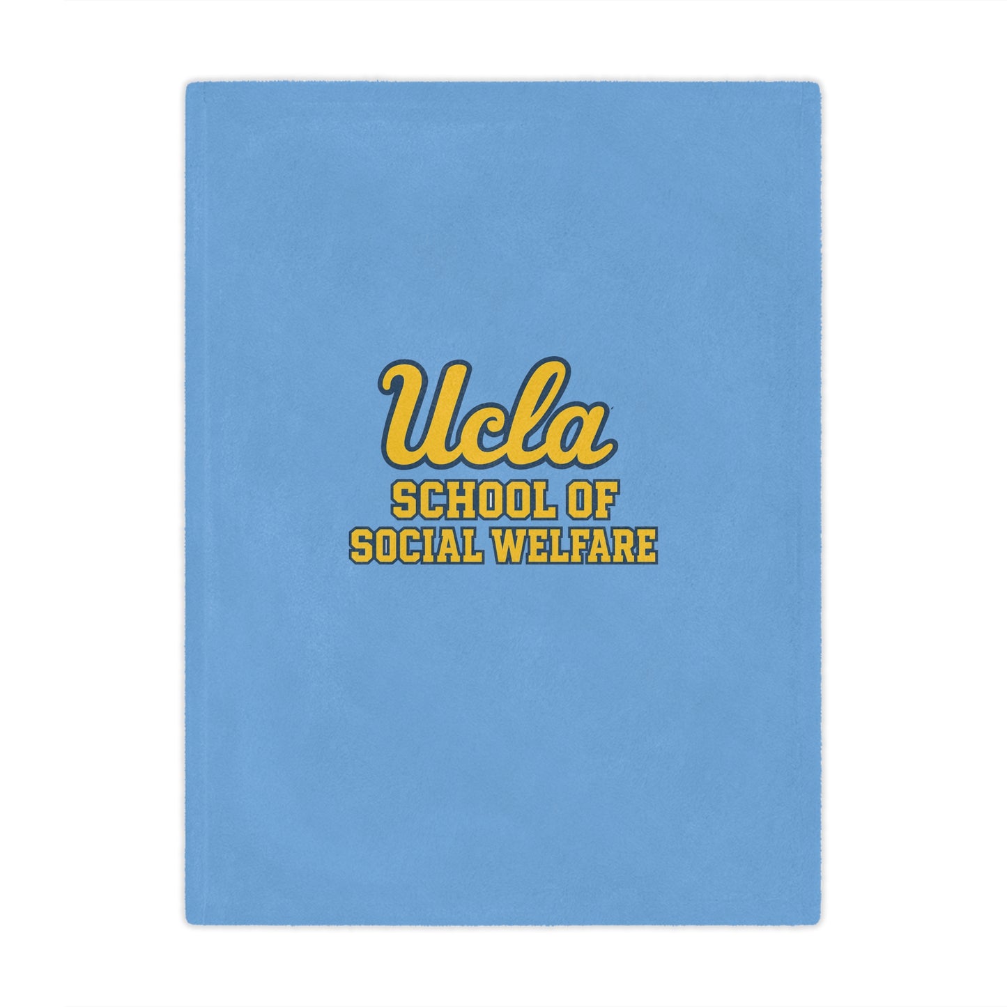 UCLA - School of Social Welfare Mini Blanket - Great for your office chair or your couch at home!