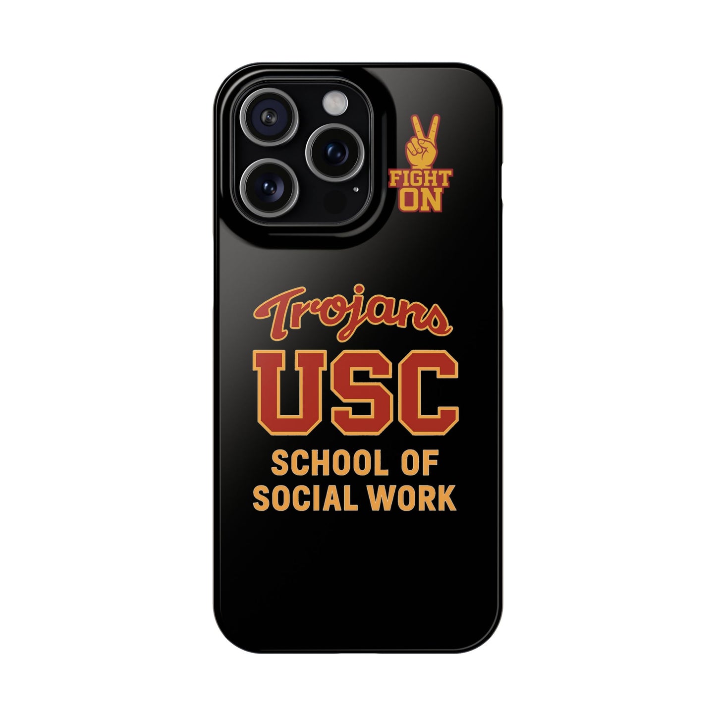 USC Trojans Slim I-Phone Case - School of Social Work (Black)