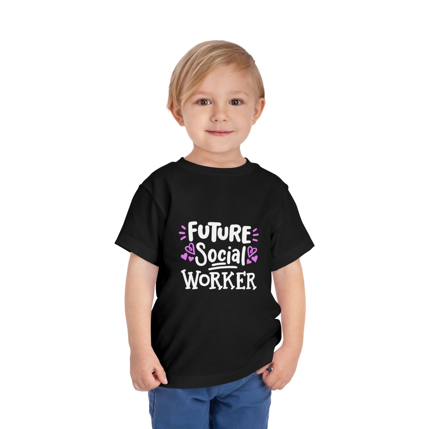 Toddler Tee — “Future Social Worker” Short Sleeve Shirt