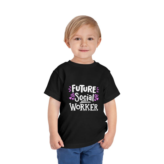Toddler Tee — “Future Social Worker” Short Sleeve Shirt