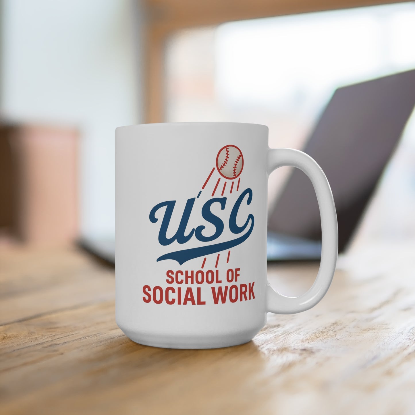 USC School of Social Work Mug - 15oz Coffee Cup for Graduates & Students