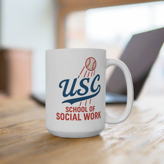 USC School of Social Work Mug - 15oz Coffee Cup for Graduates & Students