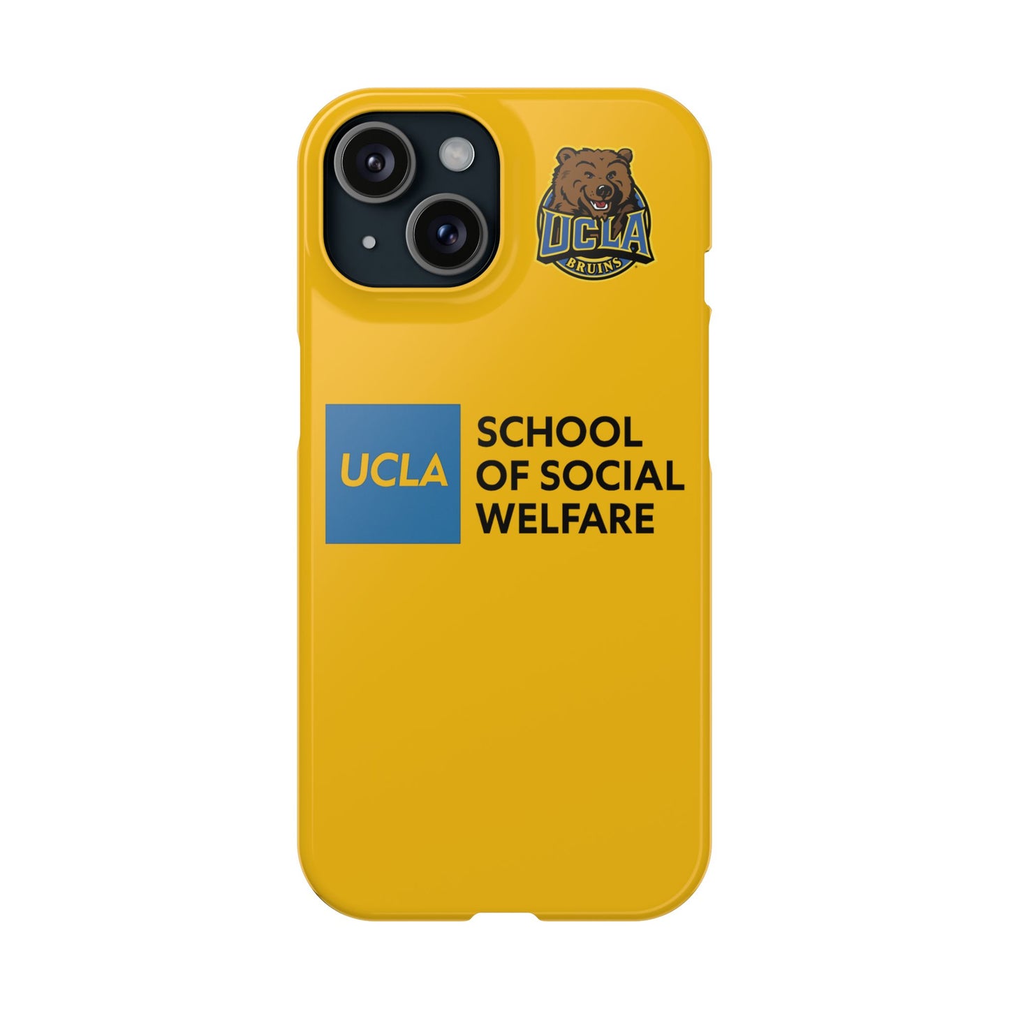 UCLA Slim I-Phone Case - School of Social Welfare (Yellow)