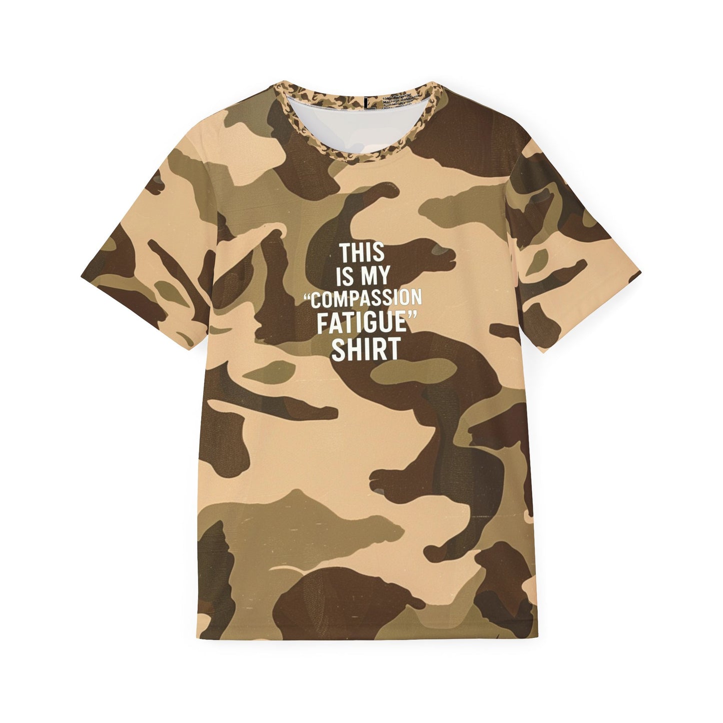 Military Social Work - Men's Compassion Fatigue Camouflage Sports Jersey