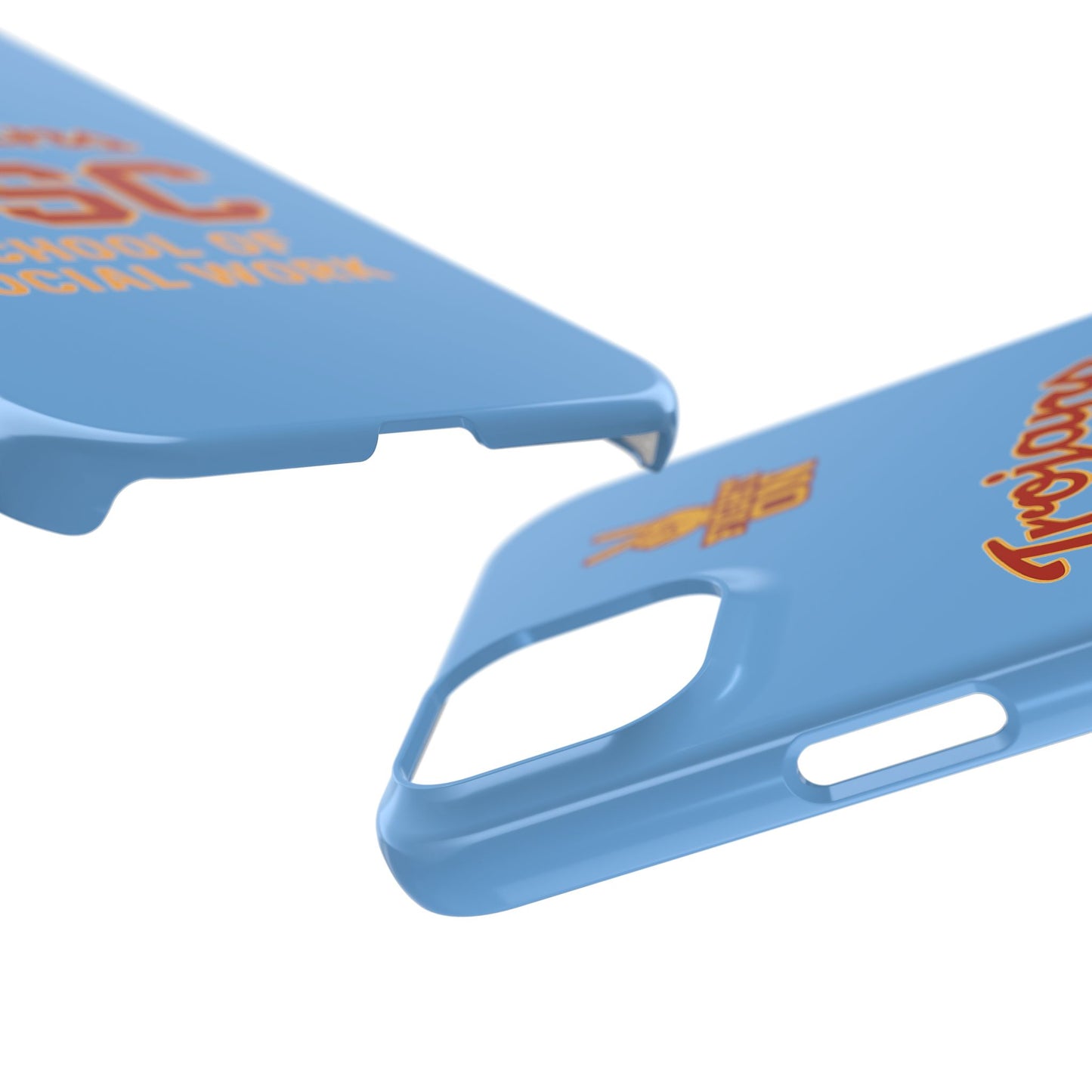 USC Trojans Slim I-Phone Case - School of Social Work (Light Blue)