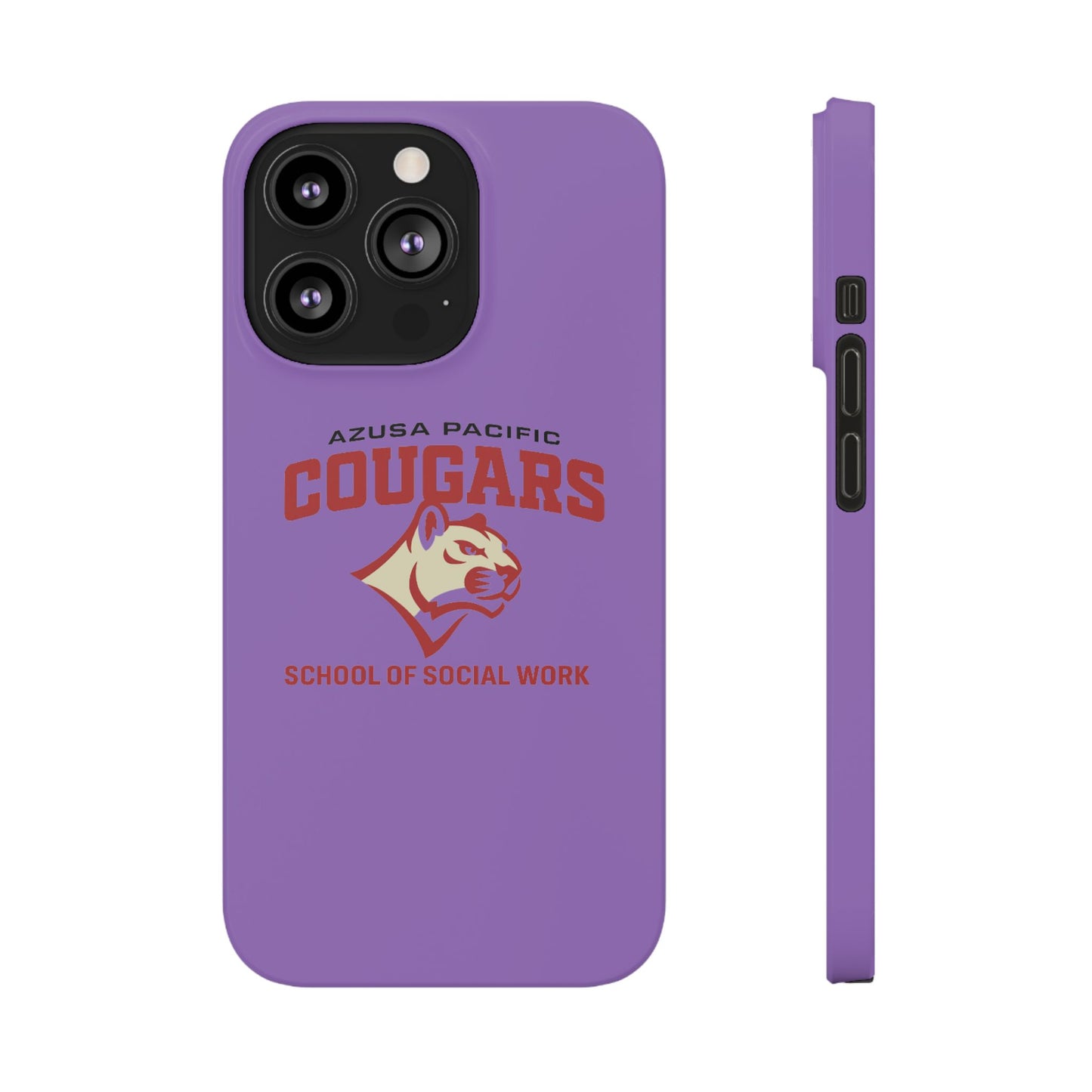 Azuza Pacific University - Slim I-Phone Case - School of Social Work (Light Purple)