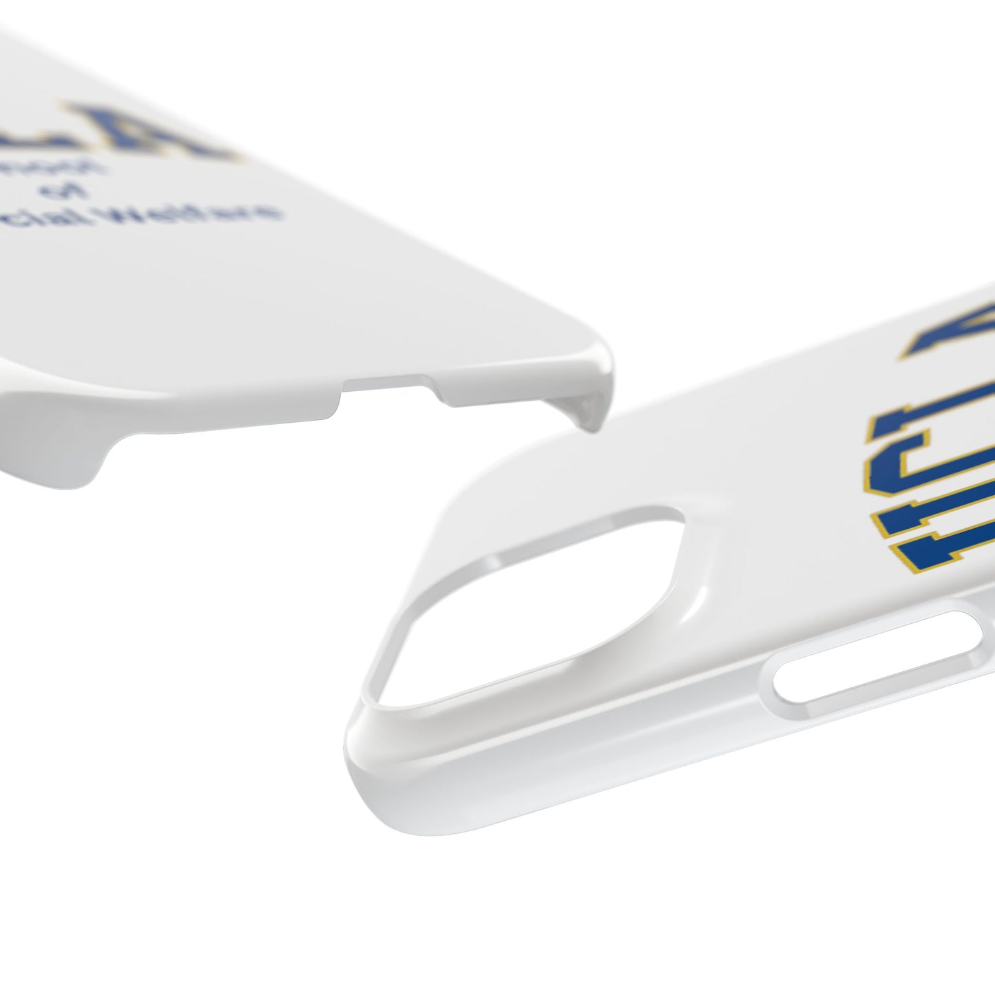 UCLA Slim I-Phone Case - School of Social Welfare-Text Logo (White)