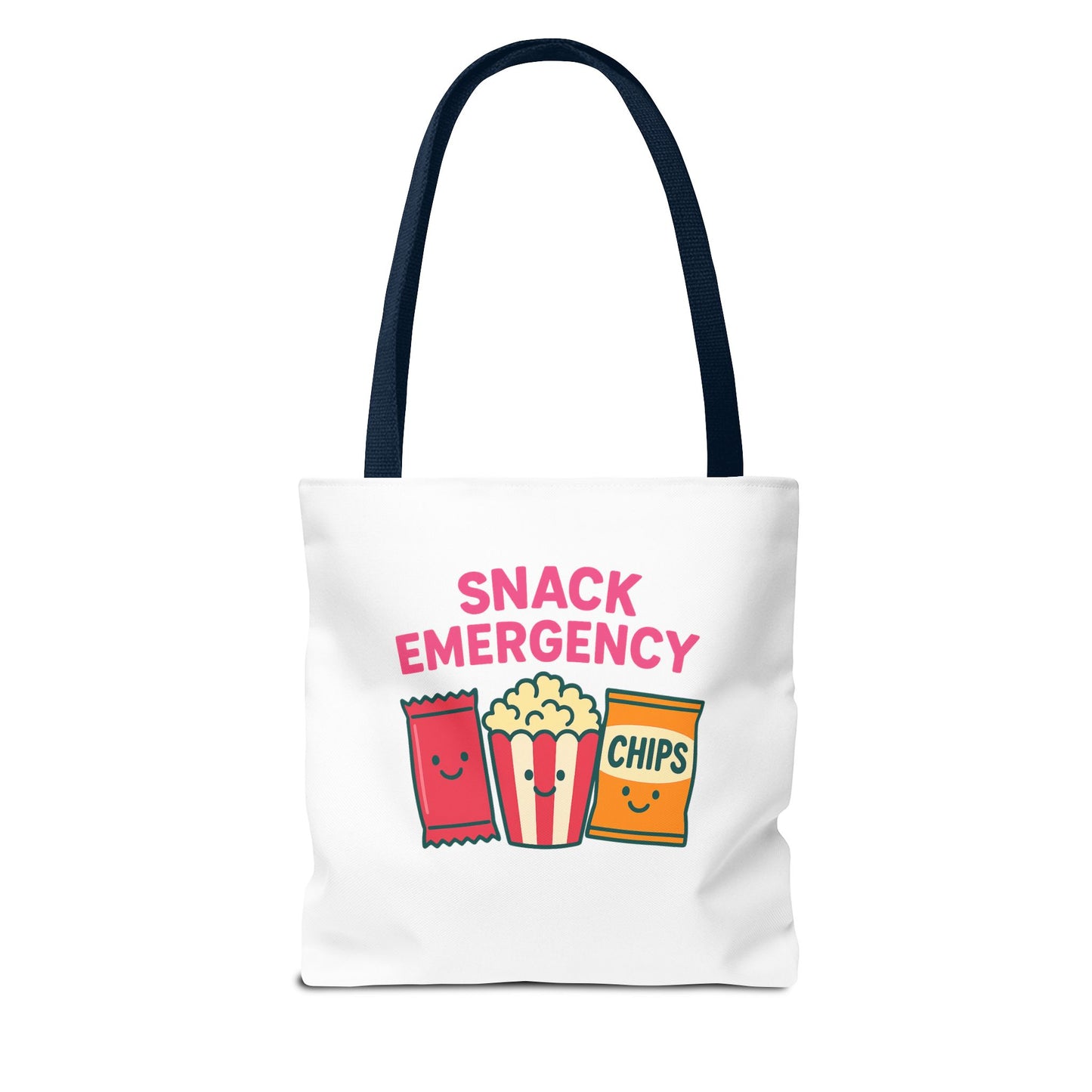 Snack Emergency Tote Bag — "This Is My Emergency Snack Bag" Cute Grocery/Everyday Carry (Social Work/Mental Health)