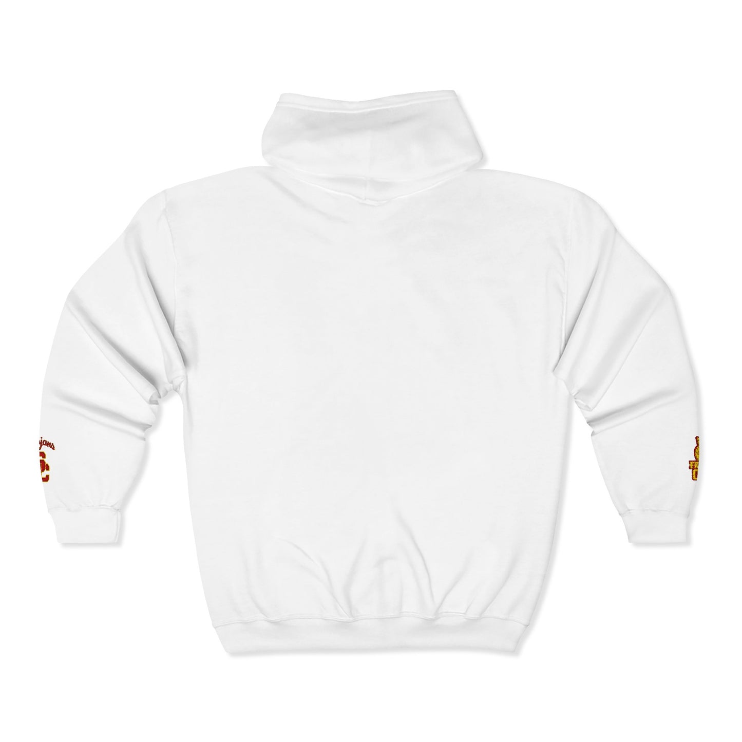 USC School of Social Work- Full-Zip Hoodie – Chest & Sleeve Logo Zip-Up Sweatshirt