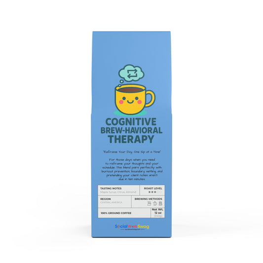 "Cognitive Brew-Havioral Therapy" Broken Top Coffee  -  Premium Coffee Grounds Blend (Medium Roast)