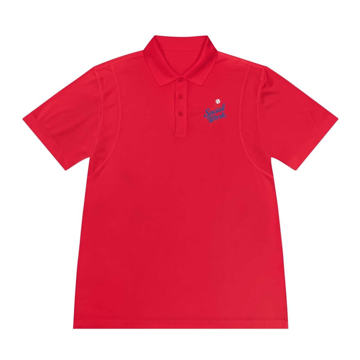 Sport Polo Shirt — Small "Special Week" Retro Script Chest Logo - Men's