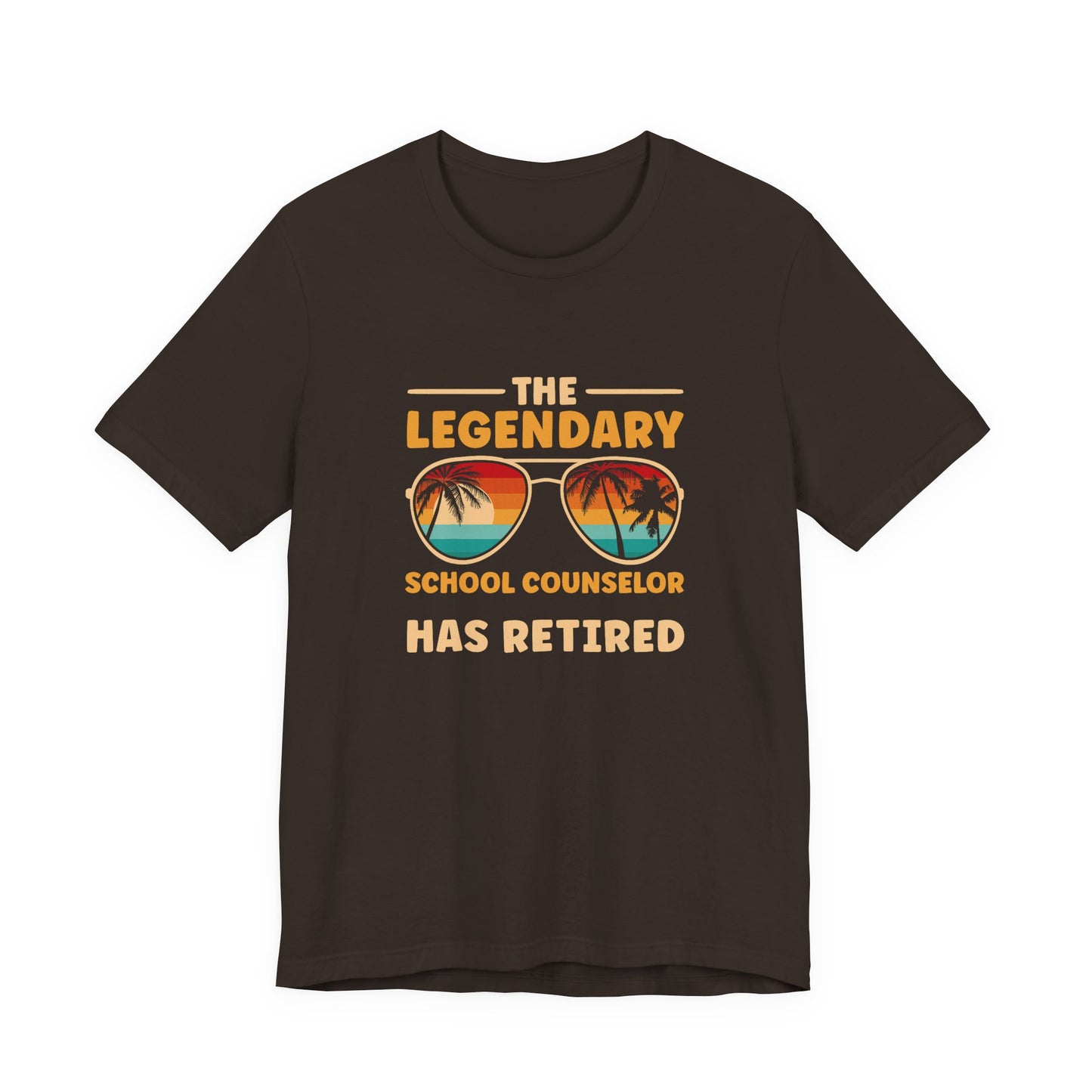 Unisex The Legendary School Counselor Has Retired T-Shirt — Retirement Gift Tee for Counselors