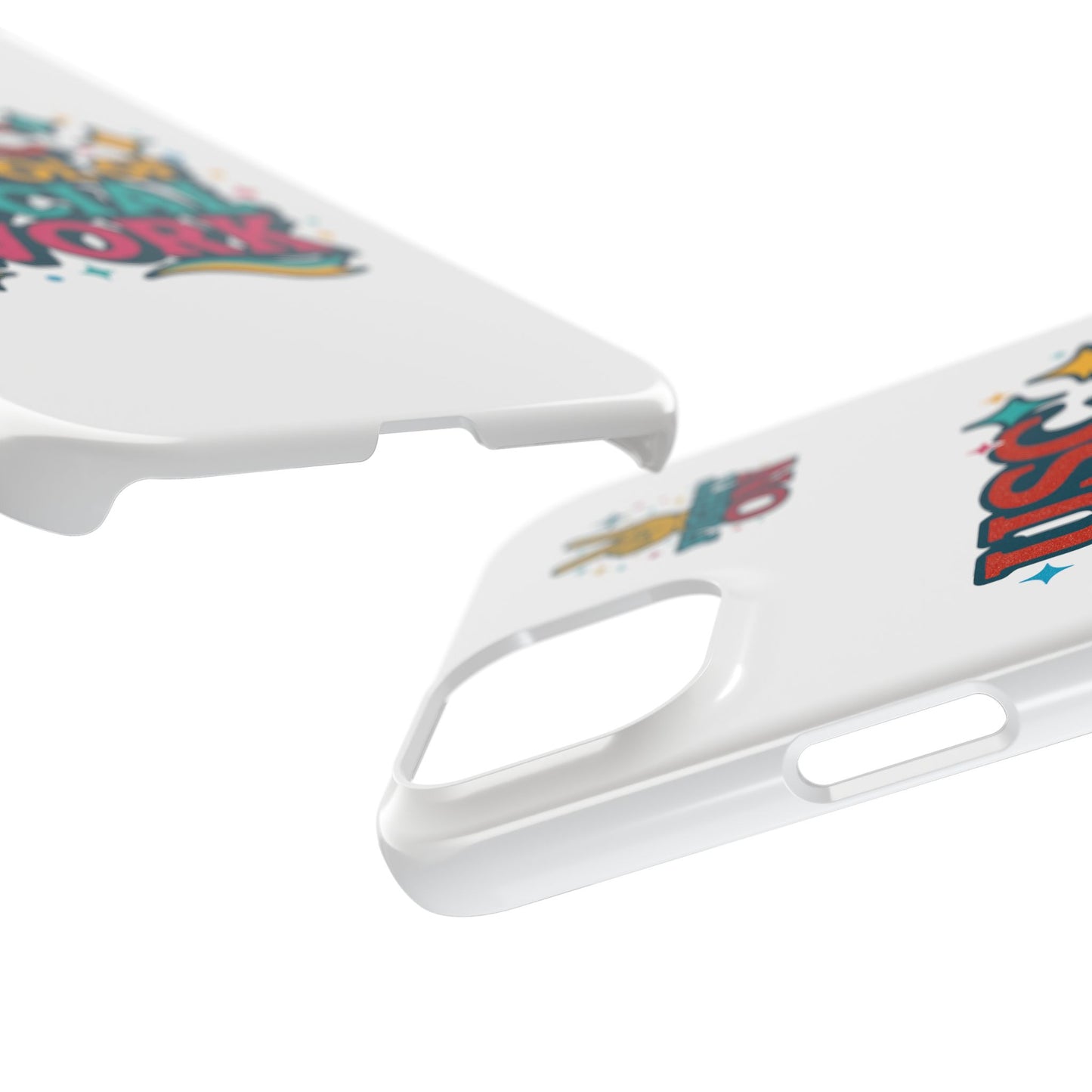 USC Trojans Slim I-Phone Case - School of Social Work - Glitter Style