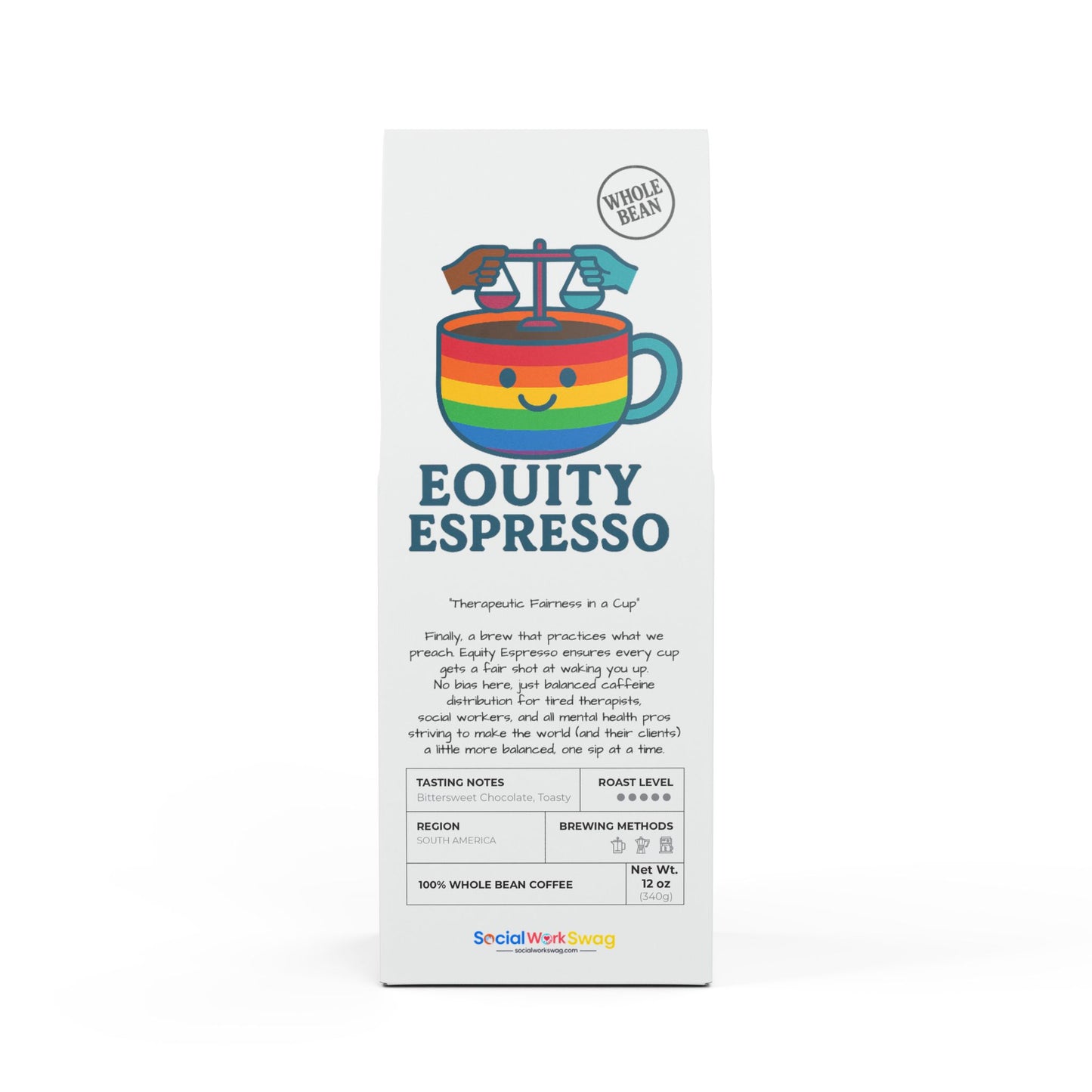 "Equity Espresso" (Whole Bean)- Bitterroot Coffee Bean Blend (Dark French Roast)